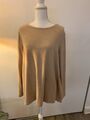 STREET ONE A-Linie  Long Sleeve Shirt  Feinstrick Pullover beige Gr. 44