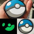 3D-Klettie Nachtleuchtend Pokeball Blau Pokemon Patchies Klett Fluoreszierend