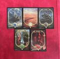 5 x Full Art Lands FOLIE - NM - MTG nicht sanktioniert - Magic the Gathering