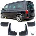 Schmutzfänger Set vorne und hinten Schwarz für VW Bus T5 T5.1 T6 T6.1 ab 03