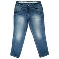 CECIL Scarlett Damen Stretch Jeans Hose slim Leg mid Rise Gr. 42 XL W32 L28 blau