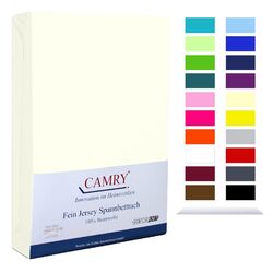 Spannbettlaken 100% Baumwolle Jersey Spannbetttuch Laken Bettlaken von CAMRY22 Farben ✔ Alle Größen ✔ Schadstoff geprüft ✔