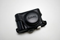 Bereitschaftstasche Panasonic Lumix LX3, Leder, schwarz, gepflegter Zustand