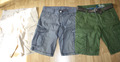 3 Stück edc Herren Bermuda Shorts Hosen / Größe 32 / craig fit / beige grau grün
