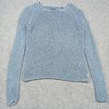 Marc O'Polo Damen Pullover Größe M (38-40) Blau Open-Knit Cotton-Like-Cashmere