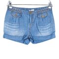 Stefanel Blau Denim Chambray Shorts Größe Eu 34 36 UK 6 8 US 4 6