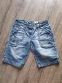 Kurze Damen Jeans / Jeansshorts / Bermuda Shorts in Größe L