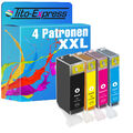 4 Patronen für Canon PGI-520 XXL CLI-521 XXL Pixma IP 3600 IP 4600 IP 4600 X