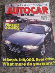 AUTO MAGAZIN SEP 1994 NISSAN 200SX CINQUECENTO HONDA CIVIC AUDI A6 GALANT