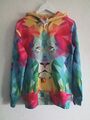 Regenbogen Sweatshirt Mit Löwe Dreieck Muster Bedruckt Größe M