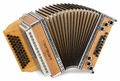 Steirische Harmonika G-C-F-B Handharmonika Knopfakkordeon 3-chörig Riemen Buche