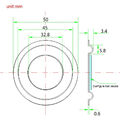 Passivlautsprecher Passivmembran mit schwingender Membran 2x 50mm gesamt