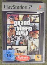 Playstation , PS2 , Grand Theft Auto : San Andreas , 2006 , ab 16 J. , + Poster