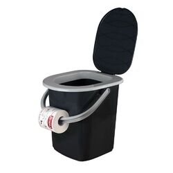 BranQ Campingtoilette Tragbare Camping Toilette 22L tragbar WC bis 130 kg