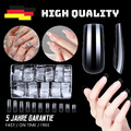 500 Stück Künstliche Nagel Tips, 10 Größen Nageltips,Full Cover Soft Gel Tips DE