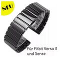 Für Fitbit Versa 3/4/Sense Armband Keramik Uhrband ✅ Smartwatch Ersatzarmband