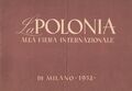 LA POLONIA ALLA FIERA INTERNAZIONALE DI MILANO 1952 POLAND AT MILAN FAIR 