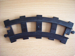 LEGO DUPLO Eisenbahn-Schiene - Kurve schwarz - 20 cm - Top Zustand