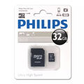Philips 32 GB Micro-SDHC Speicherkarte • Class 10 Flash-Speicher mit SD Adapter 