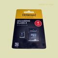 Intenso microSDHC Speicherkarte 4GB Class4 micro SDHC Card inkl.SD-Adapter