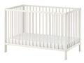 Ikea Babybett GULLIVER komplett, Weiß, 60x120 cm.