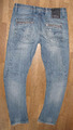 used- look G-STAR RAW " 3301 " Herren- JEANS / Blue-Jeans blau ca. W32" /L31" 
