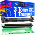 Drum & 3 Toner XXL PlatinumSerie für Brother TN-1050 DR-1050 DCP1512 DCP1610 DCP