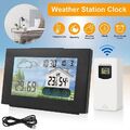 Funk Wetterstation LCD Thermometer Hygrometer Mit Außensensor Wettervorhersage