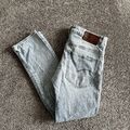 G Star Raw 3301 W 34 L 32 Distressed Stonewash Jeans gerade Beinstretch