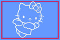 Hello Kitty Engel Spiegel Auto Aufkleber Sticker 10cm x 10cm Fun Tankdeckel Kat