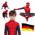 Kinder Herren Spiderman Kostüm Cosplay Karneval Party Jumpsuit Overall DE