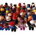 Lego Duplo 10 Figuren verschiedene Menschen Set Kinder Oma Opa Eltern Kinder