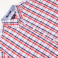 GANT PORTOFINO POPLIN NORMALE PASSFORM Herren kurzärmlig kariert Knopfleiste Shirt 2XL