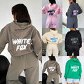 2Pcs White Fox vol 3 tracksuit sets Boutique Hoodie Hooded Sweatshirt Pullover
