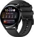 Huawei Watch 3 46 mm schwarz am Silikonarmband schwarz [Wi-Fi + 4G, Active Editi