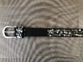 Damen Leder-Gürtel 90 cm, schwarz - 4 cm breit - Best Emilie mit Nieten - schick