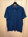 Tommy Hilfiger Poloshirt Slim 40's Two Ply Cotton blau Gr. XXL Top Zustand