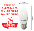 Konvolut Deal LED Kerzenlampen ES E27 6500K kühlweiß 5W 400LM energiesparend