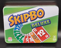 Mattel Skip-Bo Deluxe Kartenspiel mit Metall Sammelbox L3671 Card Game Familie