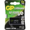 1 GP Lithium 9V Blockbatterie ideal für Rauchmelder etc. Batterie