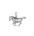 Celtic Horse Silber Amulett Keltenschmuck Anhänger Pendant 925 Pferd Kette Knot