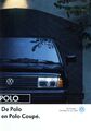 VW Polo + Coupe Prospekt 1992 1/92 NL dutch brochure prospectus broszura catalog