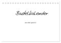 Bastelkalender - Weiss (Tischkalender 2024 DIN A5 quer), CALVENDO Monatskalender