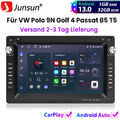 CarPlay Android13 Autoradio Für VW Polo 9N Golf 4 Passat B5 T5 GPS Navi RDS DAB+