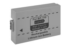 Akku BP-110 BP110 (mit Infochip) für Canon Legria HF R26, R27, R28, R205, R206