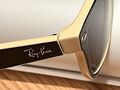 ray ban new wayfarer rb 2132, beige schwarz