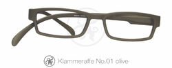 Klammeraffe Lesebrille 01 Schwarz Rot Blau Grün Alle Farben 1.00 - 3.50 mit Etui