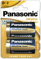 4 Panasonic Power D LR20 Mono 1,5V Alkaline Batterie MN1300 (2 x 2er Blister)