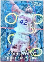 Jerry Stackhouse RC 1995/96 Flair PLAY MAKERS #9 76ers Rookie 90s Insert Rare 🔥