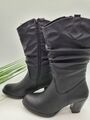 Sheego Stiefel Damen XXL Weitschaftstiefel schwarz (1 376) NEU